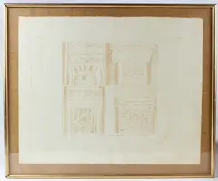 The Gate Keepers House II by David Barker, etching, sold Dec 2025