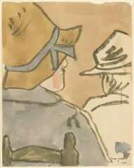 Untitled by Gwen John, watercolour and body, sold Jul 2024