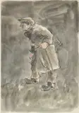 Untitled by Kyffin Williams, watercolour, sold Jul 2024