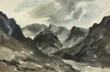 Untitled by Kyffin Williams, watercolour, sold Jul 2024