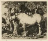 1927 limited edition by Charles Frederick Tunnicliffe, etching and drypoint, sold Jul 2024