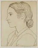 'Daisy Monica Holloway by Edgar Holloway, engraving, sold Jul 2024