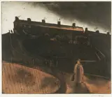 1962 hand-coloured edition of 75 by George Chapman, etching and aquatint, sold Jul 2024