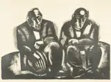 Limited edition by Josef Herman, lithograph, sold Jul 2024