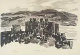 Limited edition by Kyffin Williams, lithograph, sold Jul 2024