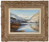 Untitled by Alan R. Thompson, oil on board, sold Jul 2024