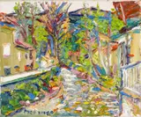 The Stream La Motte by Fred Yates, oil on canvas, sold Jul 2024