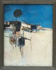 Untitled by Peter Oliver, oil on board, sold Jul 2024