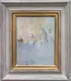 Untitled by Tim Scott Bolton, oil on board, sold Jul 2024