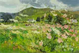 Untitled by James Harrigan, oil on board, sold Jul 2024