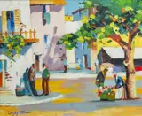 Untitled by Cecil Rochfort D'Oyly-John, oil on board, sold Jul 2024