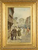 Drs. Johnson and Goldsmith at Temple Bar by Henry Reynolds Steer, watercolour, offered Jul 2024