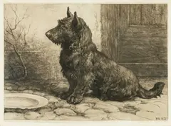 Forgotten by Herbert Dicksee, etching, sold Jul 2024