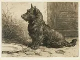 Forgotten by Herbert Dicksee, etching, sold Jul 2024