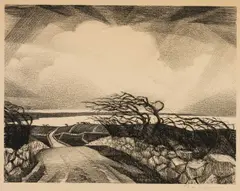 Untitled by Christopher Richard Wynne Nevinson, lithograph, sold Jul 2024