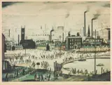 Limited edition by L. S. Lowry, lithograph, sold Jul 2024
