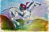 Untitled by Rachel Lewington, oil on canvas, sold Jul 2024