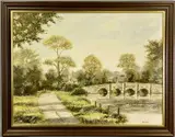 Untitled by Mike Knight, oil on board, offered Jul 2024