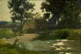 Untitled by Sunderland Rollinson, oil on board, sold Jul 2024