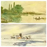 Untitled by Neil Jones, watercolour, sold Jul 2024