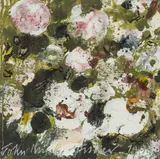 Rambling Rose by John Knapp-Fisher, 1990, oil on card, sold Jun 2024