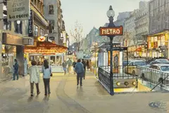 Montmatre by Bert Wright, watercolour, offered Jun 2024