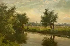 Untitled by George W. Moore Henton, oil on canvas, sold Jun 2024
