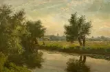 Untitled by George W. Moore Henton, oil on canvas, sold Jun 2024