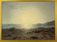 Indistinctly titled and dated by Eduard Hildebrandt, 1856, watercolour, sold Jun 2024