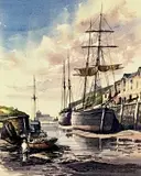 Colour print - Amlwch Port by Alan Kirkpatrick limited edition, print, offered Jun 2024