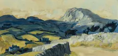 Mountain Road, Holyhead by Audrey Hind, oil on board, sold Jun 2024