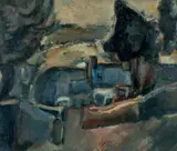 Untitled by Will Roberts, oil on board, offered Jun 2024