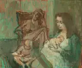 The Proudfoot Family by Thomas Roland Rathmell, oil on canvas, sold Jun 2024