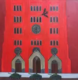 Cathedral of Blood by Philip Muirden, oil, sold Jun 2024