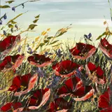 Untitled by Maya Eventov, acrylic on canvas, offered Jun 2024
