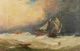 Making for Port-Disabled by Stuart Henry Bell, 1858, oil on canvas, offered Jun 2024