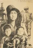 Facsimile - the miner's family by Andrew Vicari, 1966, print (other), sold Jun 2024