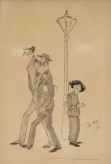 Untitled by Phil May, ink on paper, offered Jun 2024