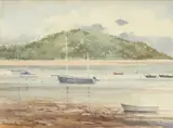 Porthmadoc by Jeremy Yates, watercolour, offered Jun 2024