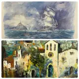 Untitled by G Munar, oil on canvas, offered May 2024