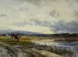 Untitled by Robert William Arthur Rouse, watercolour, sold May 2024