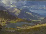 Untitled by David James Woodford, oil on card, sold May 2024