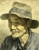 Untitled by R. Beller, oil on board, offered May 2024