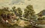 Untitled by Charles Rowbotham, watercolour, sold May 2024