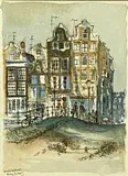Untitled by Ray Evans, watercolour and ink, offered May 2024