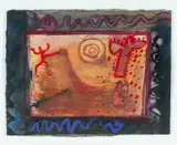 Anasazi Angel by Barbara Rae, mixed media on paper, offered Apr 2024