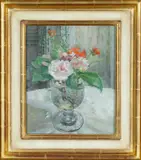 Flowers in the Victorian Goblet by Diana Armfield Ra Rwa Msia, oil on board, offered Apr 2024