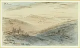 Italy by Edward Lear, ink, sold Apr 2024