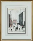 Industrial Scene by L. S. Lowry, lithograph, sold Apr 2024