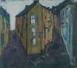 Ystalyfera by Mike Jones, mixed media, sold Apr 2024